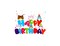 Cute and Sweet Happy Birthday Owls Edible Cake Topper- 8" Round